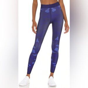 Ultracore Camo Blue Leggings Athletic Stretch High Rise Workout Running Crop